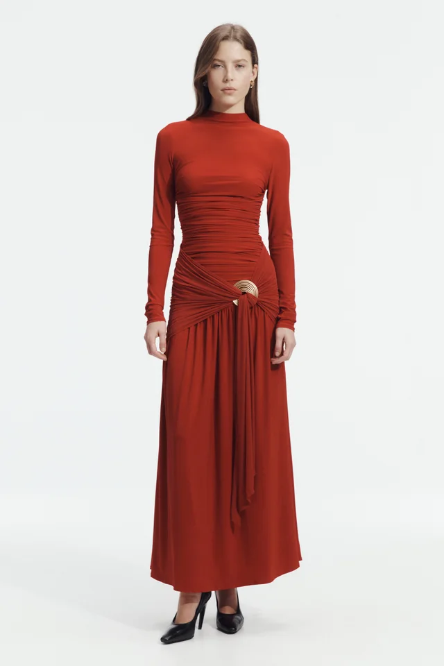 AJE Selah Jersey Maxi Dress in Red from Aje, photo 1 of 1