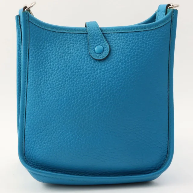 Hermès Evelyne TPM, 2017, Bleu Zanzibar in Blue Clemence leather from VINTAGE QOO TOKYO, photo 2 of 15