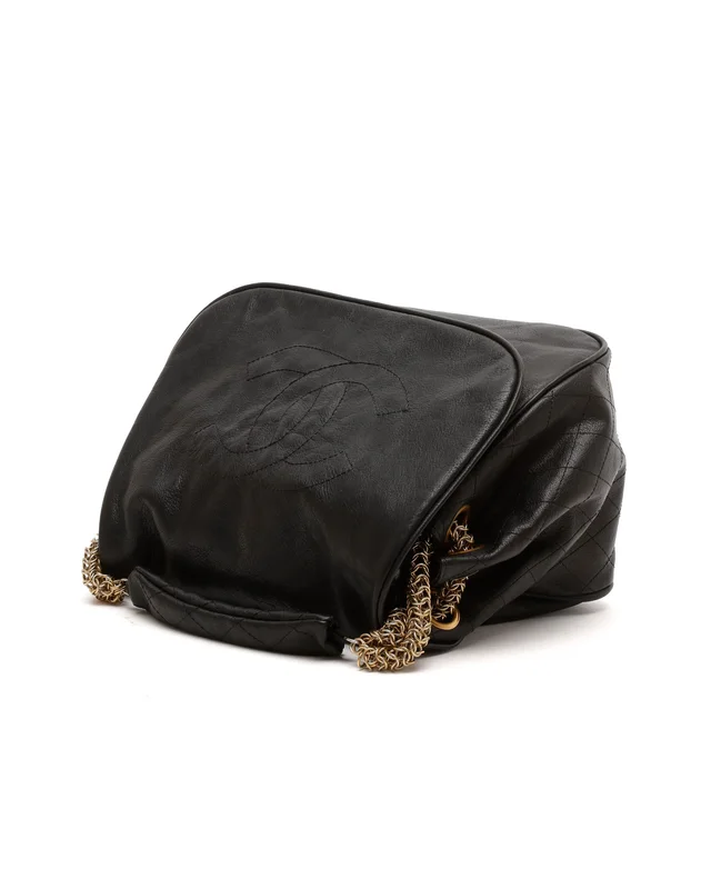 Chanel Large Rock and Chain Accordion Flap Bag in Leather from A Retro Tale, photo 5 of 11