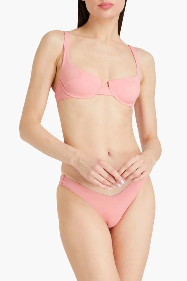 Melissa Odabash Montreal Low-Rise Bikini Briefs in Baby pink, photo 2 of 4 from THE OUTNET