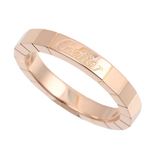 Cartier 18K Lanieres Ring #50 Pink Gold in Pink from VINTAGE QOO TOKYO