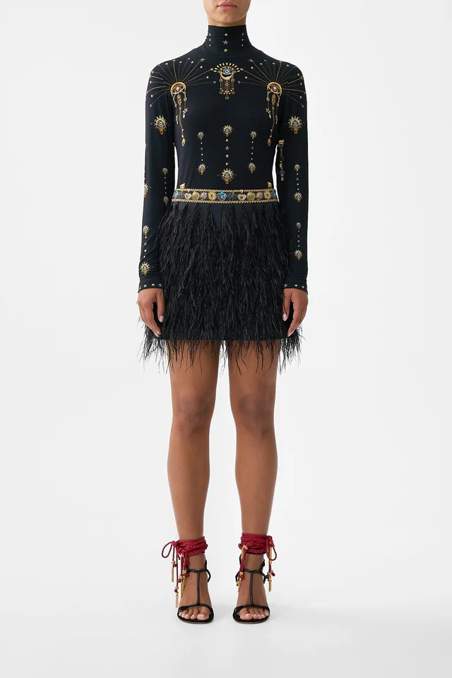 Camilla eBoutique FEATHER MINI SKIRT AMULETS AND ALCHEMY from CAMILLA, photo 1 of 1
