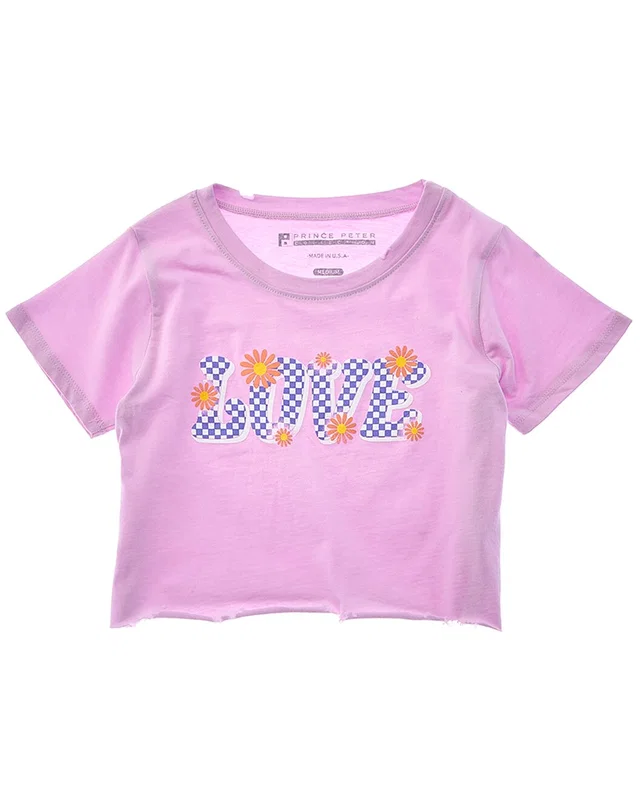 PRINCE PETER COLLECTION Prince Peter Love Crop T-Shirt, image 1 of 1 from Gilt