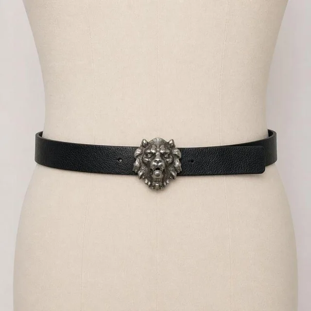 Versace Men's Belt - Black in black from Depop, photo 1 of 1