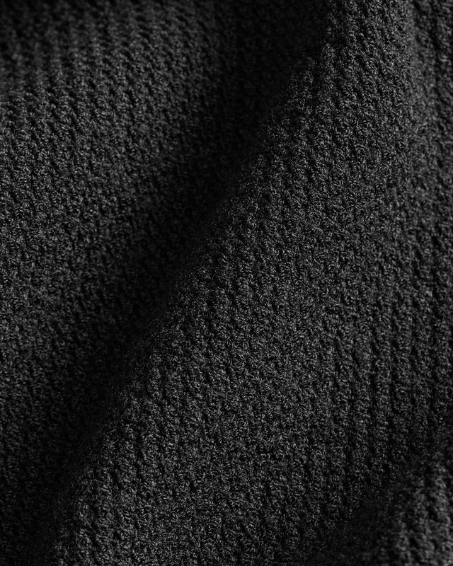 Theory Quarter-Zip Polo Shirt in Light Bilen in BLACK 62% Viscose, 38% Polyester; Exclusive Of Elastic, photo 14 of 14 from Theory