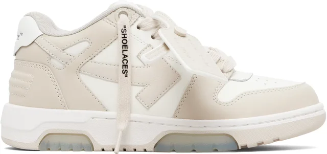 White & Beige Out Of Office Sneakers