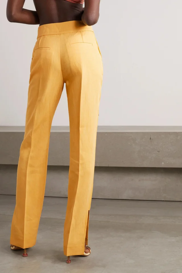 Jacquemus Tibau Linen-Blend Straight-Leg Pants, photo 3 of 4 from THE OUTNET