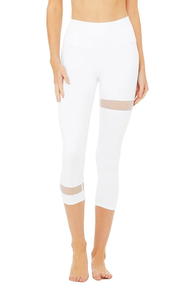 Alo Yoga High-Waist Spatial Capri - White in White from Alo Yoga, photo 1 of 1