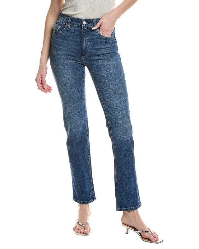 DL1961 Patti High-Rise Opal Beach Cuffed Jean, image 1 of 1 from Gilt