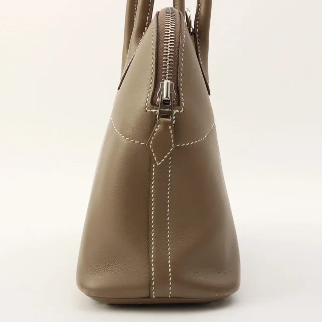 Hermès 2020 Bolide 27 Etoupe in Taupe Swift leather from VINTAGE QOO TOKYO, photo 4 of 14