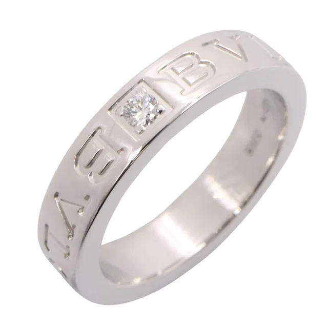 Bvlgari B-zero1 Au750 White Gold Diamond Ring Size 8 in White from LuxUness