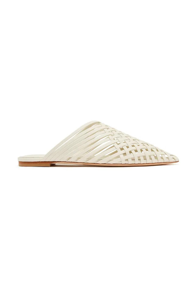 AJE Celyse Woven Slide in White from Aje, photo 1 of 1