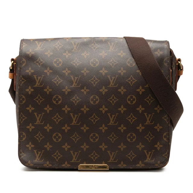 Brown Louis Vuitton Monogram Abbesses Crossbody Bag in Brown Coated canvas from Designer Revival