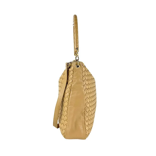 Bottega Veneta Leather Yellow Intrecciato Bag Shoulder Tan Handbag Beige in yellow|brown|neutral Woven leather from Poshmark