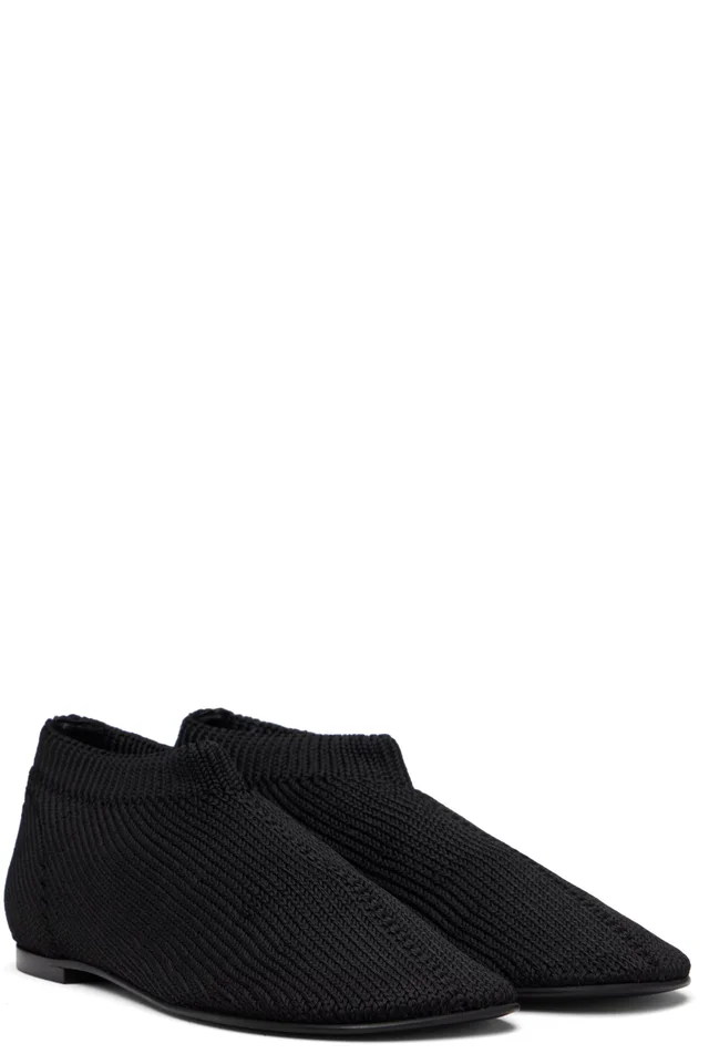 Proenza Schouler Black Glove Knit Loafers, photo 4 of 5 from SSENSE