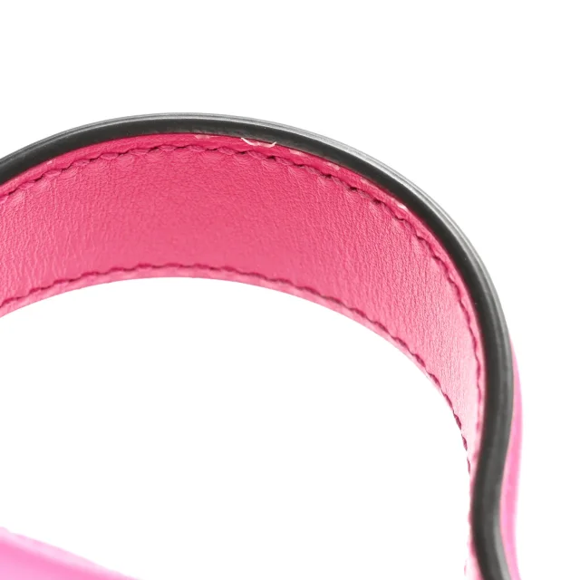 Gucci Matelasse Monochrome Mini GG Marmont Top Handle Shoulder Bag Classic Fuxia in Calfskin from FASHIONPHILE, photo 12 of 13
