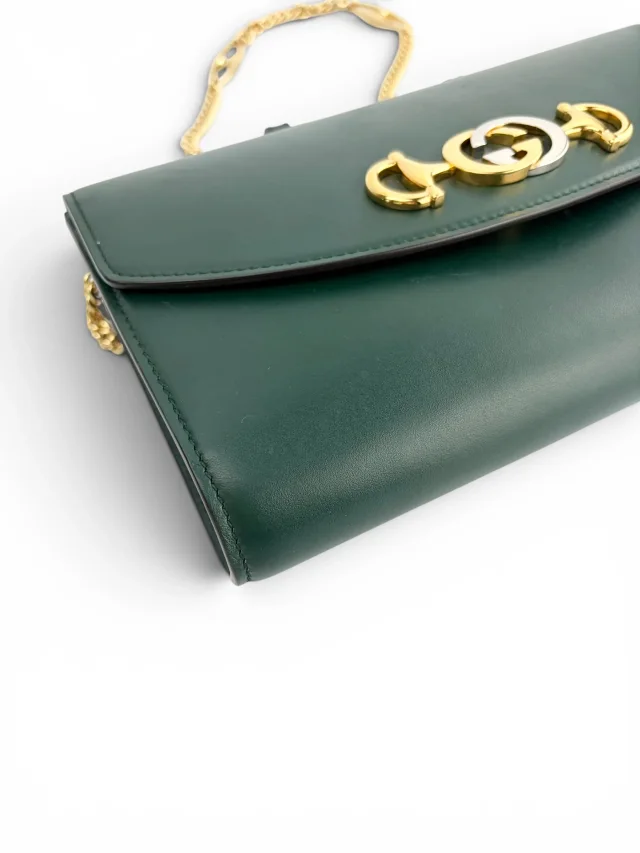 Gucci Deep Green Leather Small Zumi Bag in Green Leather from Season 2 Consign, photo 1 of 1