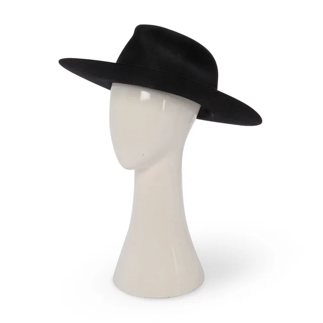 Hermès Rabbit Felt Faubourg Jump Hat in Black from Blue Spinach
