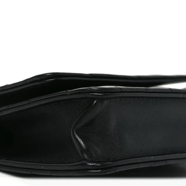 Chanel Quilted CC Hook Card Holder Black in Black Lambskin from FASHIONPHILE, photo 9 of 11