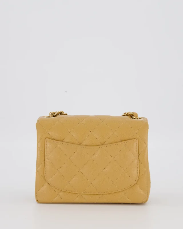 Chanel Vintage Mini Square Single Flap Bag in Caviar leather from Sellier, photo 7 of 12