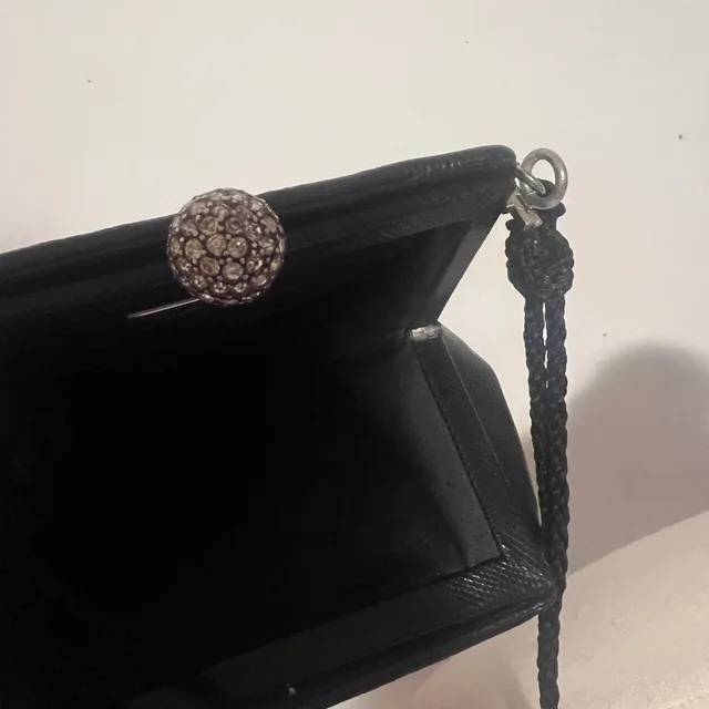 Judith Leiber Vintage Black Lizard Silver Antique Crystal Top Clutch in black Lizard from Poshmark, photo 6 of 10