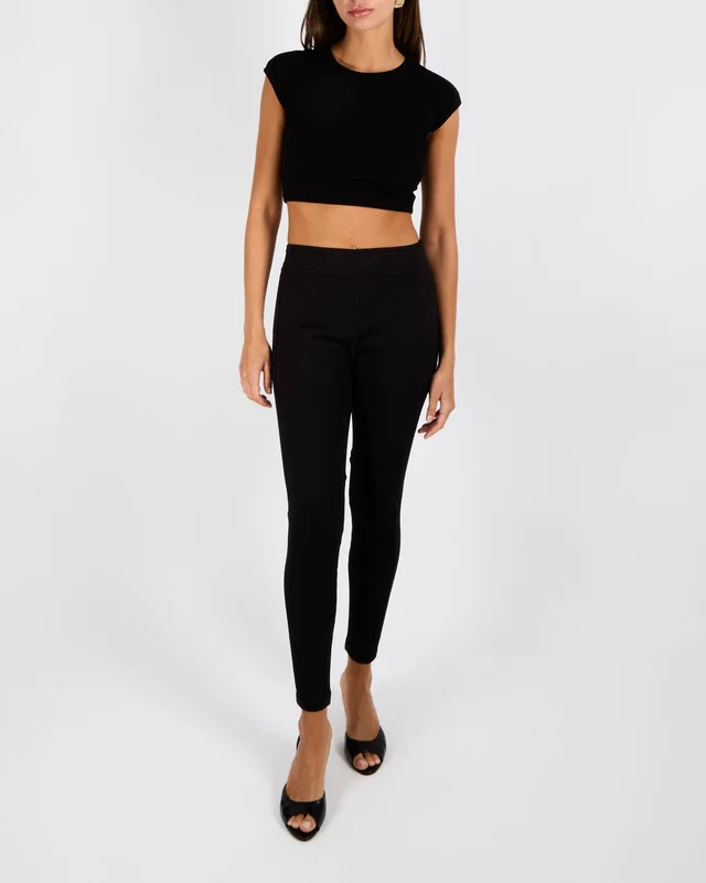 Hermès Black Riding Trousers with Ribbed Inserts Size FR 38 (UK 10) in Black Silk from Sellier