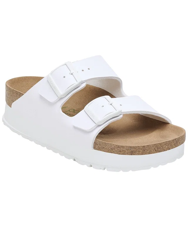 Birkenstock Arizona Flex Platform Sandal in https://asset1.ruecdn.com/images/sw/131176/1311764181_RLSW_white.jpg, image 1 of 1 from Rue La La
