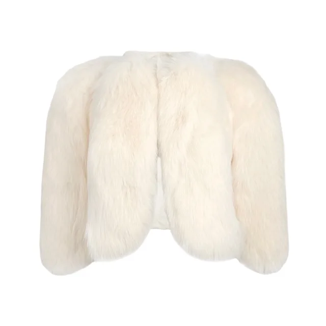 Louis Vuitton Resort 2012 Mink & Fox Fur Jacket in White Mink & Fox Fur from Designer Archives