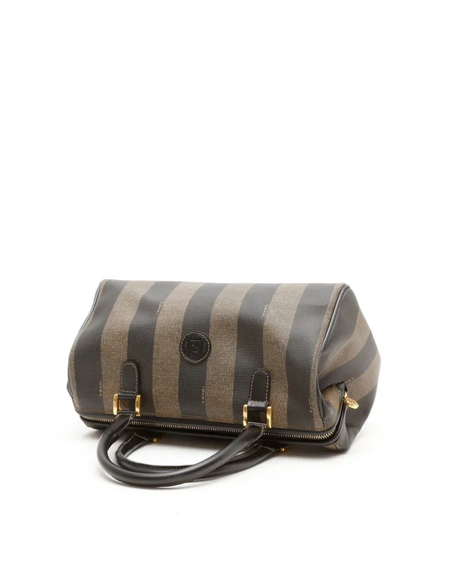 Fendi Pequin Mini Boston Bag in Denim from A Retro Tale, photo 5 of 9