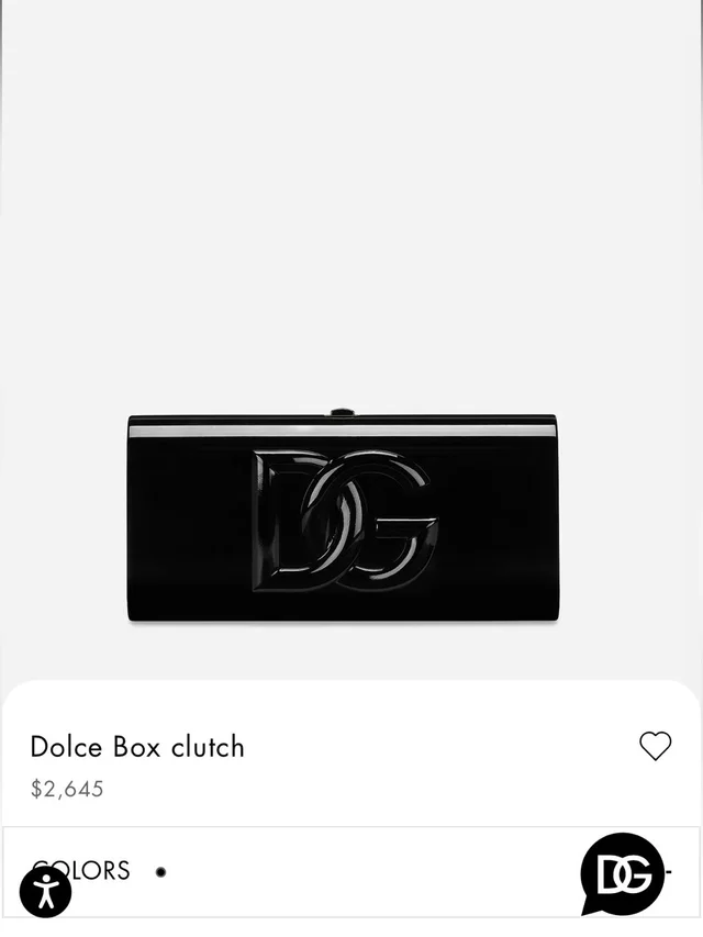 Dolce & Gabbana Glossy Black Dg Logo Box Clutch in black from Poshmark