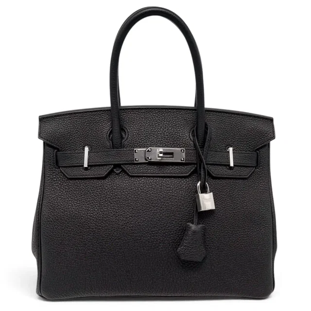 Hermès "Birkin\" 30cm Black Togo Leather in Black Togo leather from Liveauctioneers