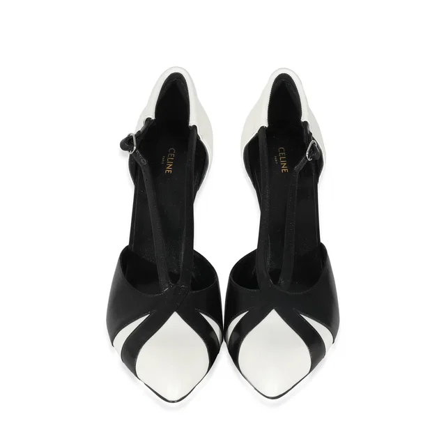 Celine Leather Colorblock Pattern D'Orsay Pumps Size 42 in Leather from Luxury Promise