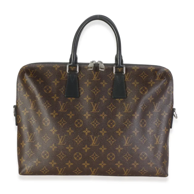 Louis Vuitton Monogram Macassar Canvas Porte Documents Jour in Canvas from myGemma, photo 1 of 1