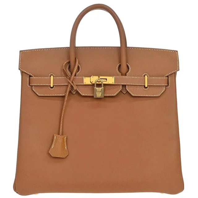 Hermès 1997 Natural Ardennes HAC Haut a Courroies 32 Handbag in Beige from AMORE Vintage Tokyo