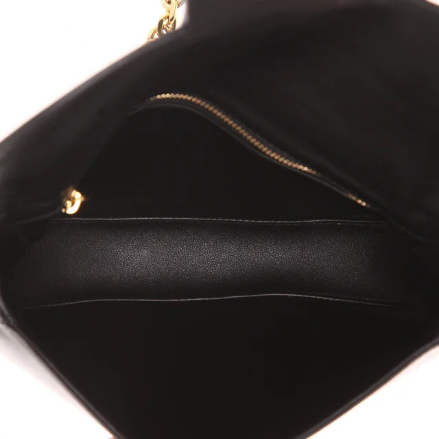 Celine Link Triomphe shoulder bag in Black Leather from Collector Square, photo 4 of 4