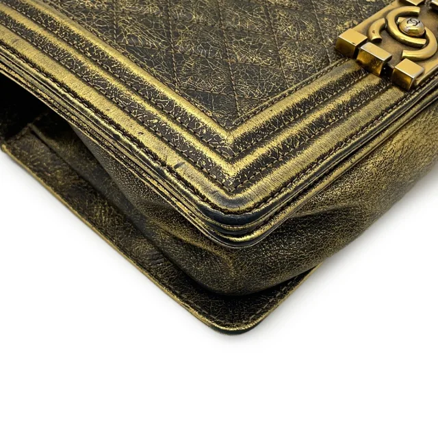 Boy Chanel Gold/BlackA67085 Lambskin in Gold Lambskin from GALLERY RARE, photo 8 of 18