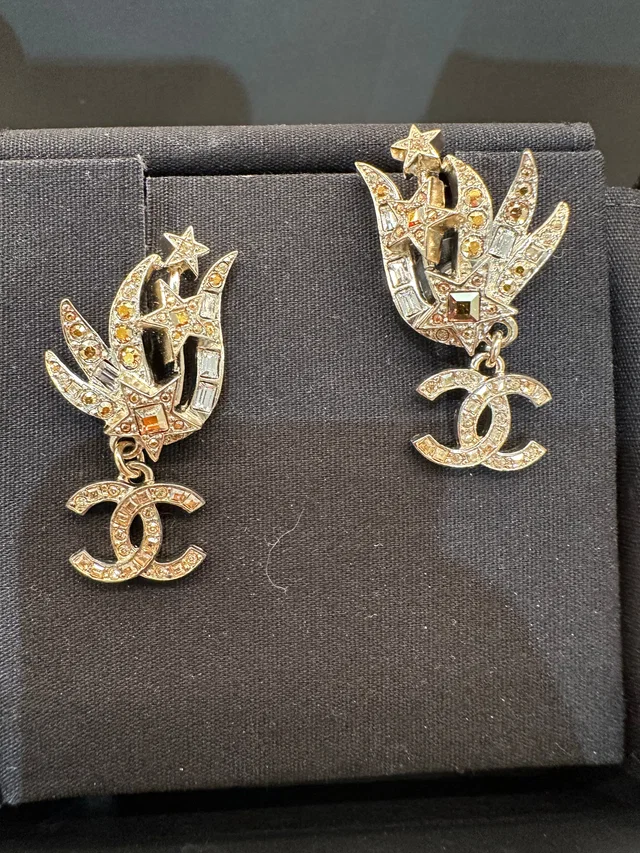 Chanel Star Dangle Earrings - in Box from Luxury Promise
