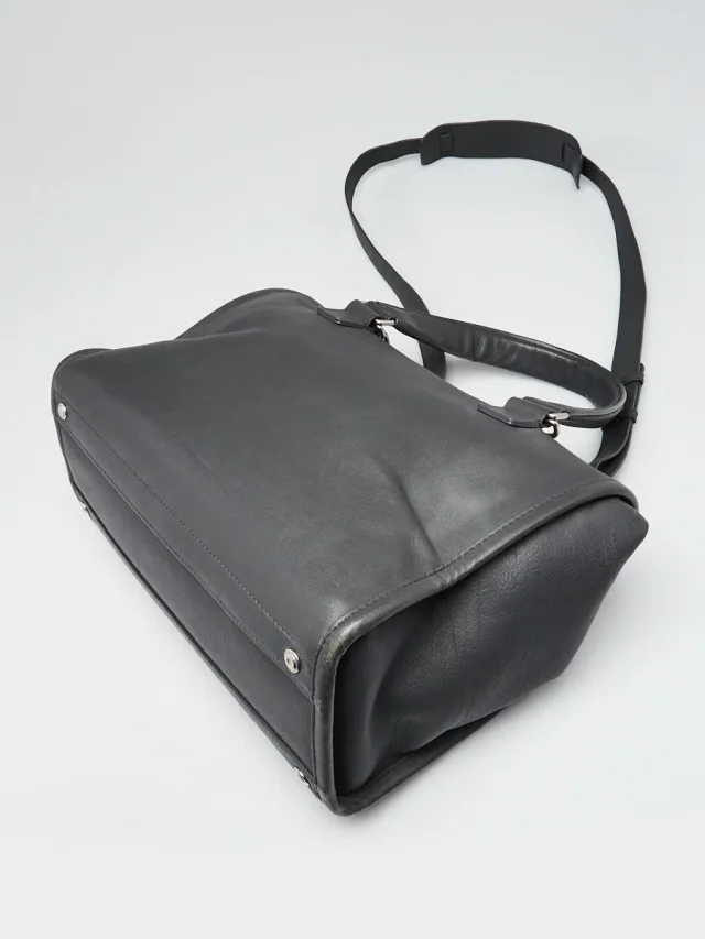 Balenciaga Grey Calfskin Leather Tool Satchel Bag in Grey Calfskin from Yoogis, photo 3 of 12