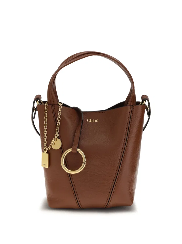 Chloé Shoulder Bag — Brown Calf Leather Bos Taurus in Brown Calfskin from HEWI