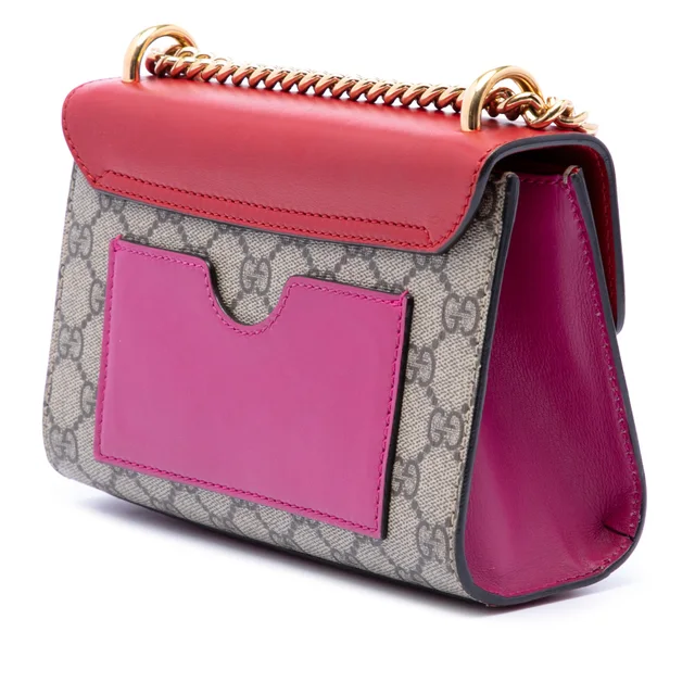 Beige Gucci Small GG Supreme Padlock Crossbody in Beige Coated canvas from Designer Revival, photo 2 of 2