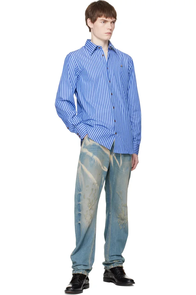 Vivienne Westwood Blue Ghost Shirt, photo 4 of 4 from SSENSE