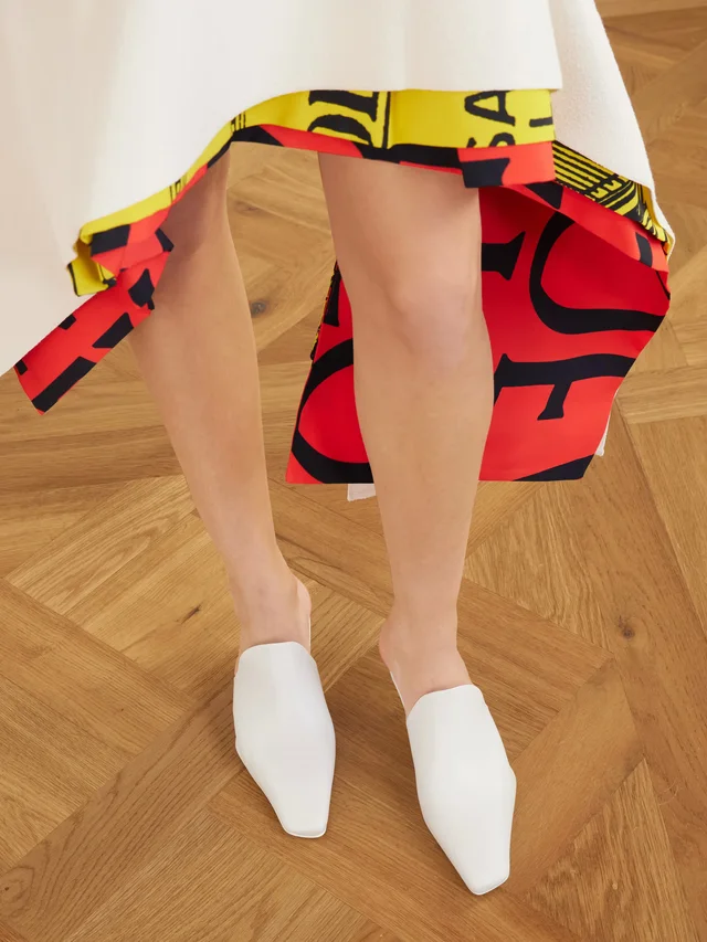 LOEWE Emily leather mules in White, photo 2 of 2 from NET-A-PORTER (Canada)