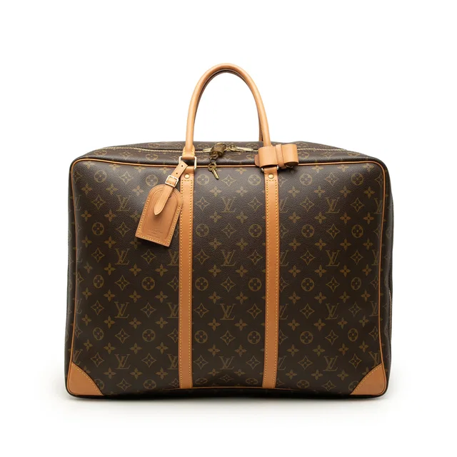 Brown Louis Vuitton Monogram Sirius 50 Travel Bag in Brown Coated canvas from Designer Revival