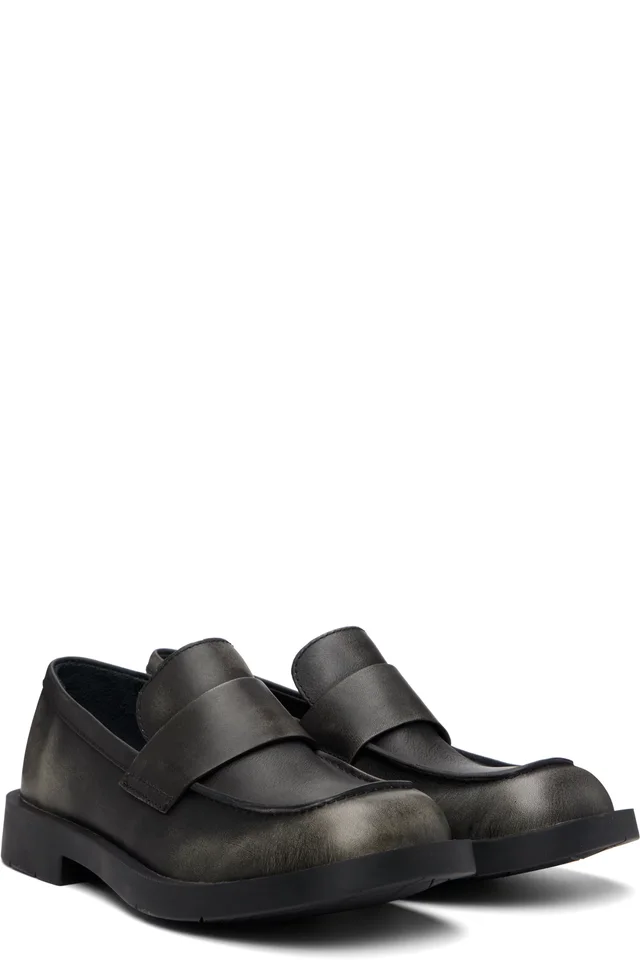 CAMPERLAB Black MIL 1978 Leather Loafers, photo 4 of 5 from SSENSE