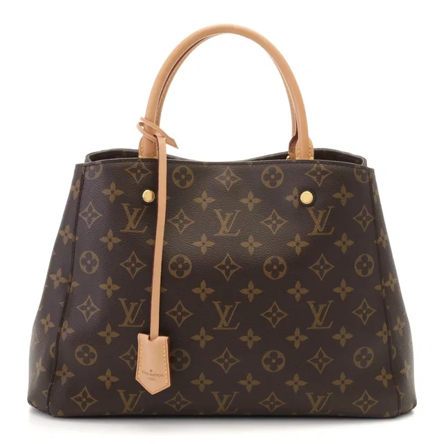 Louis Vuitton Montaigne MM Monogram Handbag Canvas Brown in Brown Canvas from The Reluxe
