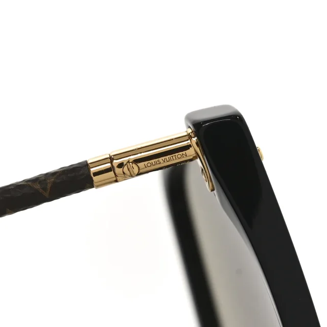 LV First Square Sunglasses Z1708E Black in Black Coated canvas from FASHIONPHILE, photo 5 of 7
