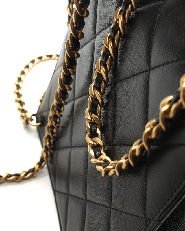 Chanel CC Caviar Chain Backpack in Caviar leather from A Retro Tale, photo 6 of 11