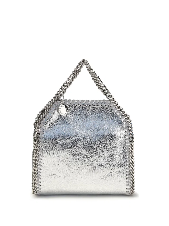Stella McCartney Shoulder Bag — Silver Polyester in Silver Leather from HEWI