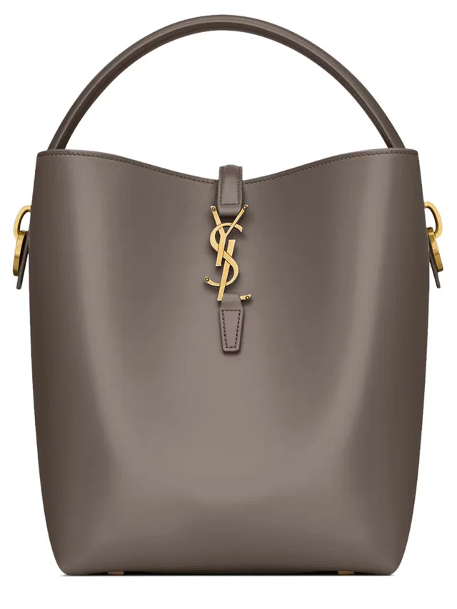 Saint Laurent The 37 Shoulder Bag — Gray Calf Skin in Grey Leather from HEWI