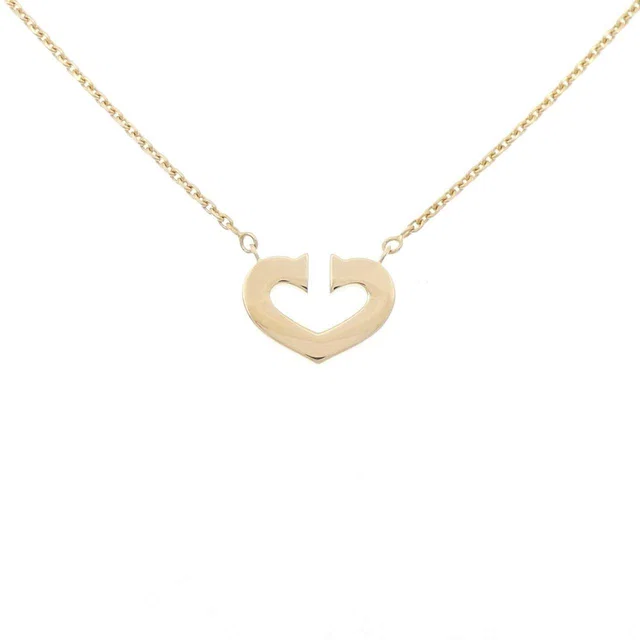 Cartier C Heart 750 Yellow Gold Necklace in Yellow from LuxUness
